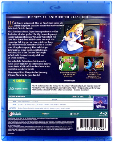 Alice in Wonderland (Alicja w Krainie Czarów) (Disney) [Blu-Ray]