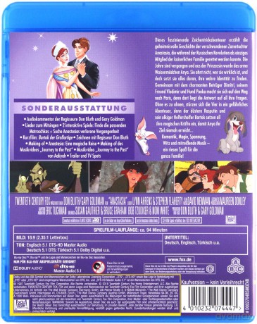 Anastazja [Blu-Ray]