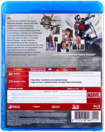 Ant-Man [Blu-Ray 3D]+[Blu-Ray]