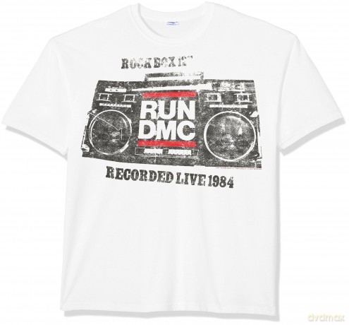 Run Dmc: Rock Box, White (L) [T-SHIRT]