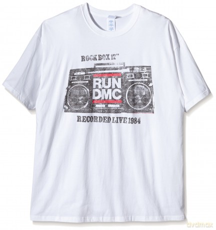 Run Dmc: Rock Box, White (XL) [T-SHIRT]