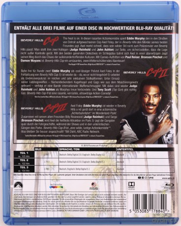 Beverly Hills Cop 1-3 (Gliniarz z Beverly Hills 1-3) [Blu-Ray]