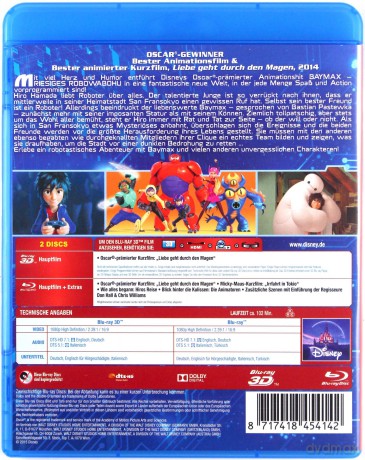 Big Hero 6 (Wielka szóstka) [Blu-Ray 3D]+[Blu-Ray]