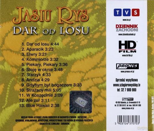 Jasiu Rys: Dar od losu [CD]