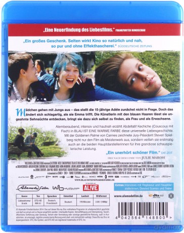 Blue Is the Warmest Colour (Życie Adeli - Rozdział 1 i 2) [Blu-Ray]