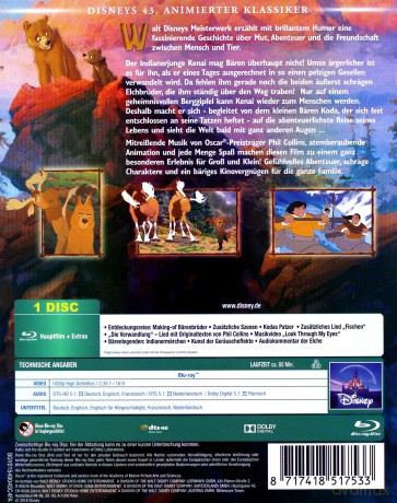 Brother Bear (Mój brat niedźwiedź) (Disney) [Blu-Ray]