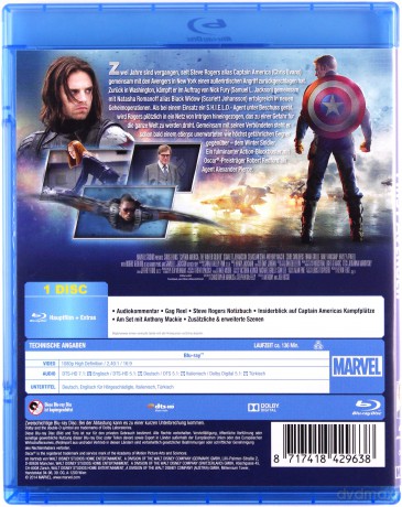 Captain America: The Winter Soldier (Kapitan Ameryka: Zimowy żołnierz) [Blu-Ray]