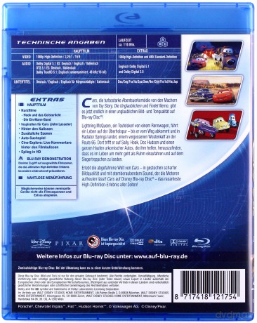Cars (Auta) (Disney) [Blu-Ray]