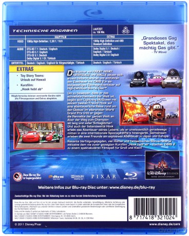 Cars 2 (Auta 2) (Disney) [Blu-Ray]