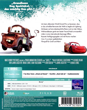 Cars 2 (Auta 2) (Disney) [Blu-Ray]