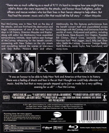 Paul McCartney: The Love We Make [Blu-Ray]