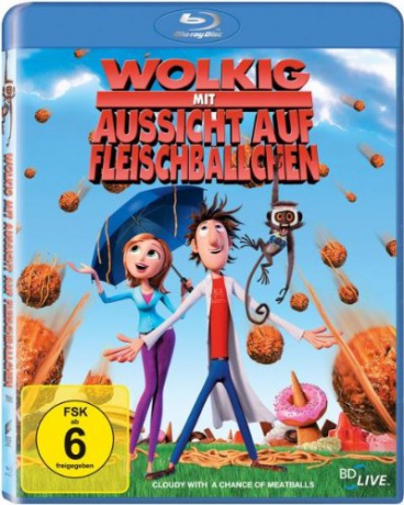 Cloudy with a Chance of Meatballs (Klopsiki i inne zjawiska pogodowe) [Blu-Ray]