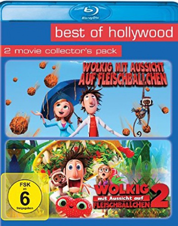 Cloudy with a Chance of Meatballs 1-2 (Klopsiki i inne zjawiska pogodowe 1-2) [2xBlu-Ray]