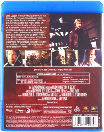 Code of Silence (Zmowa milczenia) [Blu-Ray]