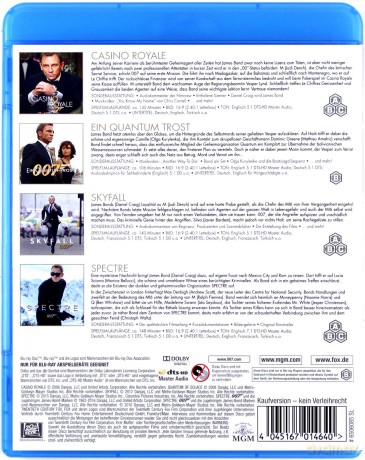 007 James Bond Daniel Craig Collection [4xBlu-Ray]