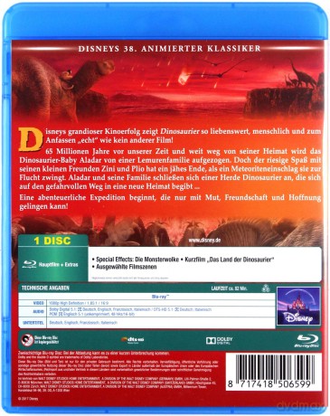 Dinosaur (Dinozaur) (Disney) [Blu-Ray]