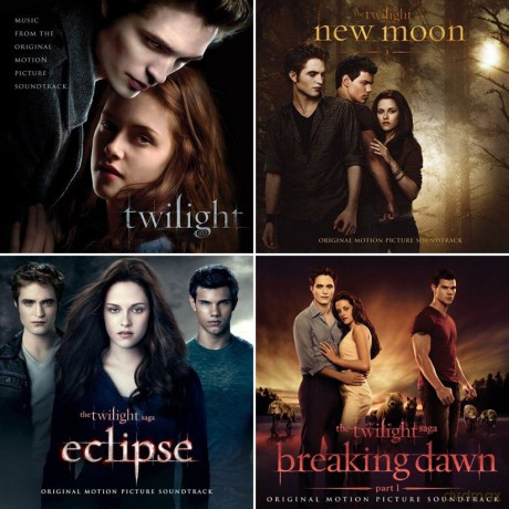 Twilight Music Quadrilogy soundtrack (Zmierzch + Zmierzch 2: Księżyc w nowiu + Zmierzch 3: Zaćmienie  + Zmierzch 4: Przed Świtem 1) [4CD]