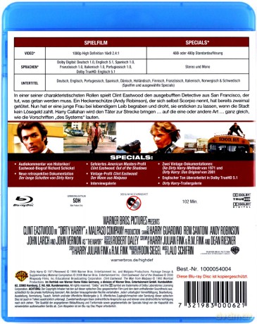 Dirty Harry (Brudny Harry) [Blu-Ray]