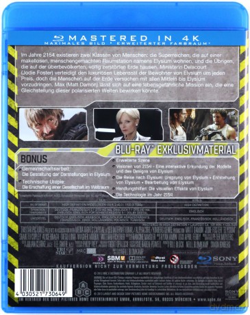 Elizjum [Blu-Ray]