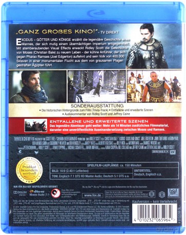 Exodus: Gods and Kings (Exodus: Bogowie i królowie) [Blu-Ray]