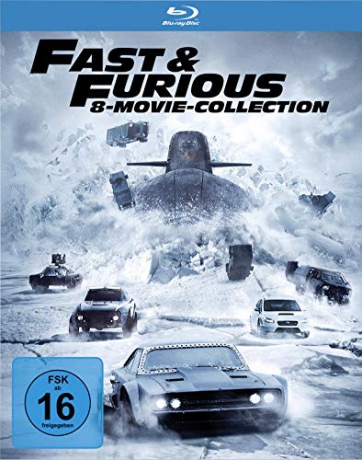 Fast & Furious (8-Movie Collection) (Szybcy i wściekli 1-8) [8xBlu-Ray]