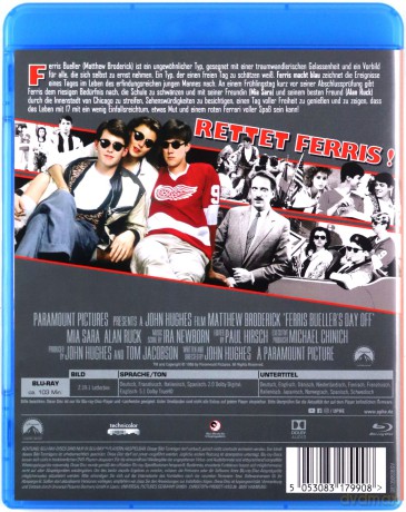 Ferris Bueller's Day Off (Wolny dzień Ferrisa Buellera) [Blu-Ray]
