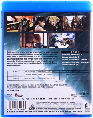 Final Fantasy VII: Advent Children (Director's Cut) [Blu-Ray]