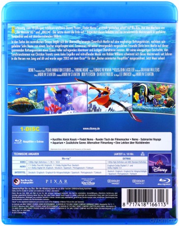 Finding Nemo (Gdzie jest Nemo?) (Disney) [Blu-Ray]