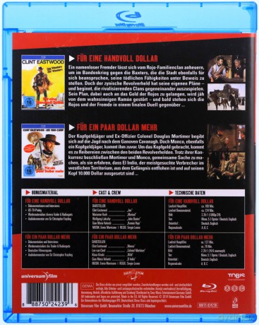 Fistful of Dollars / For a Few Dollars More (Za garść dolarów / Za kilka dolarów więcej) [2xBlu-Ray]
