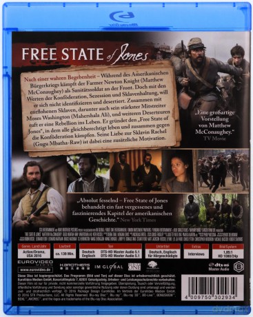 Free State of Jones (Rebeliant) [Blu-Ray]