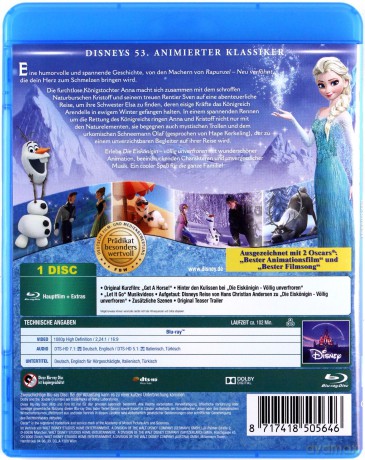 Frozen (Kraina lodu) [Blu-Ray]
