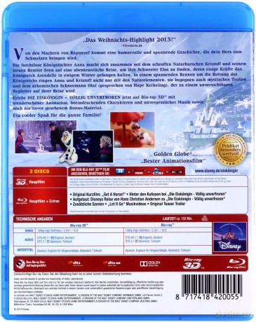 Frozen (Kraina lodu) (Disney) [Blu-Ray 3D]+[Blu-Ray]