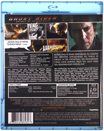 Ghost Rider: Spirit of Vengeance (Ghost Rider 2) [Blu-Ray]