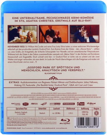 Gosford Park [Blu-Ray]