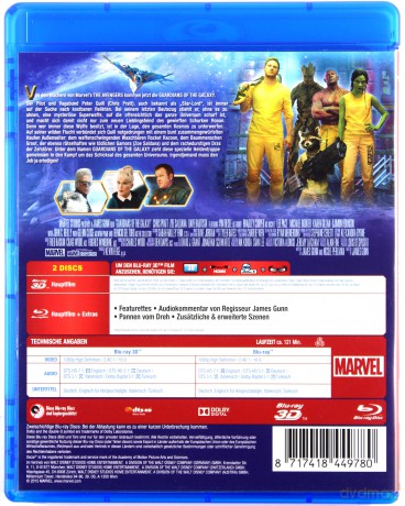 Guardians of the Galaxy (Strażnicy Galaktyki) [Blu-Ray 3D]+[Blu-Ray]