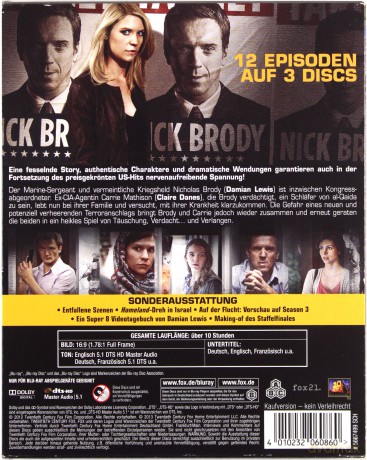 Homeland Season 2 [3xBlu-Ray]