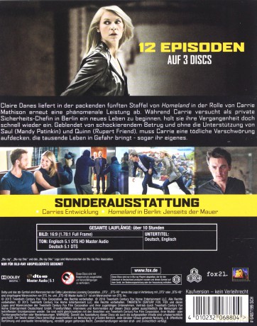 Homeland Season 5 [3xBlu-Ray]