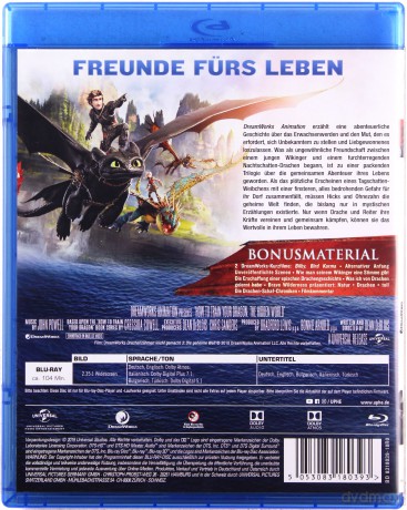 How to Train Your Dragon: The Hidden World (Jak wytresować smoka 3) [Blu-Ray]