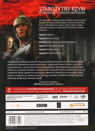 Starożytny Rzym: Powstanie i upadek Imperium (digipack) [2DVD] (BBC)