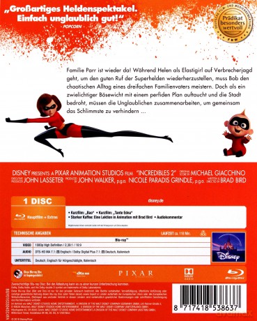 Incredibles 2 (Iniemamocni 2) [Blu-Ray]