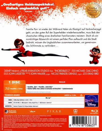 Incredibles 2 (Iniemamocni 2) [Blu-Ray]