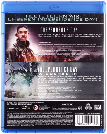 Independence Day 1-2 (Dzień Niepodległości 1-2) [2xBlu-Ray]
