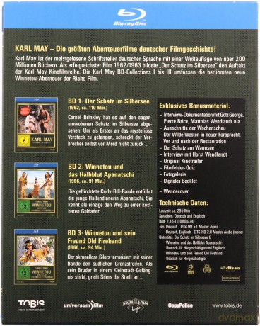 Karl May Collection Box 1 (The Treasure of the Silver Lake / Winnetou and the Crossbreed / Winnetou and Old Firehand) [3xBlu-Ray]