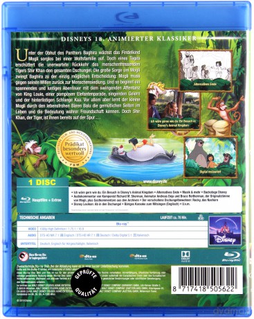 The Jungle Book (Księga dżungli) (Disney) [Blu-Ray]