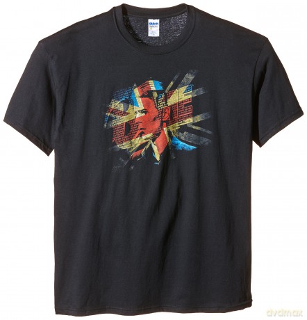 David Bowie: UK Flag, Black (XL) [T-SHIRT]