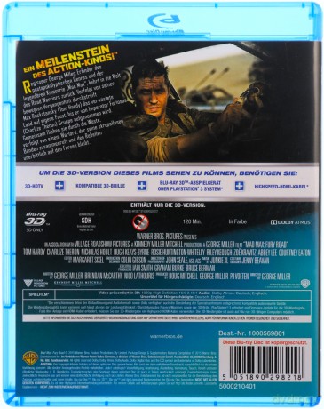 Mad Max - Fury Road (Mad Max: Na drodze gniewu) [Blu-Ray 3D]+[Blu-Ray]