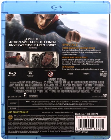 Man Of Steel (Człowiek ze stali) [Blu-Ray]