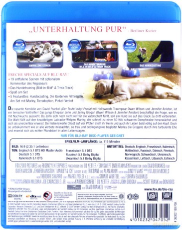 Marley and Me (Marley i ja) [Blu-Ray]