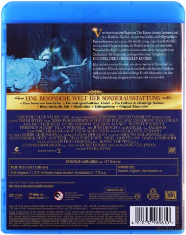 Miss Peregrine's Home for Peculiar Children (Osobliwy dom Pani Peregrine) [Blu-Ray]