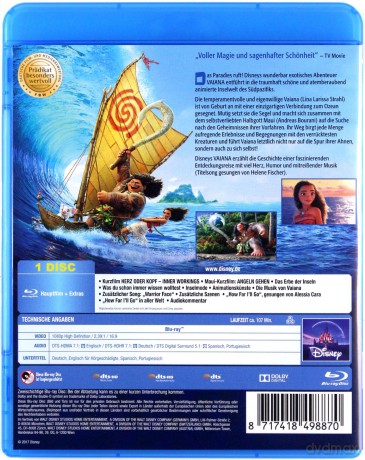 Moana (Vaiana: Skarb oceanu) (Disney) [Blu-Ray]